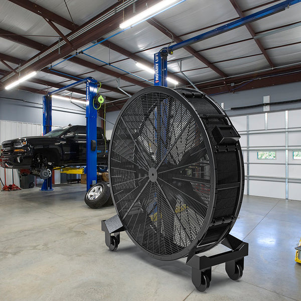 Ventilador industrial MaxFlow G100 de 1 metro com rodas