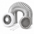 Kit de Exaustão Redondo 150 mm — capa fundo branco — Inox