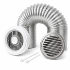 Kit de Exaustão Redondo 150 mm — capa fundo branco — Inox