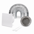 Kit de Exaustão Design 150 mm — capa Inox — abraçadeiras de nylon