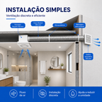 Kit de Exaustão Quadrado 150 mm — instalação