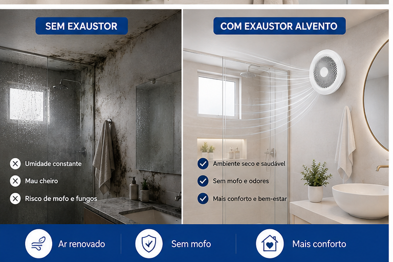 Exaustor de Banheiro Redondo 150 mm — Bivolt