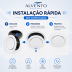 Difusor de Ar Redondo em ABS 150 mm — Branco
