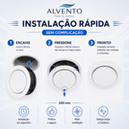 Difusor de Ar Redondo em ABS 200 mm — Branco