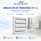 Grelha de Ar Quadrada 100 mm