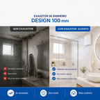 Exaustor de Banheiro Design 100 mm — Bivolt