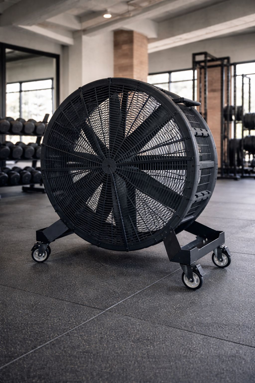 Ventilador industrial MaxFlow G100 de 1 metro com rodas